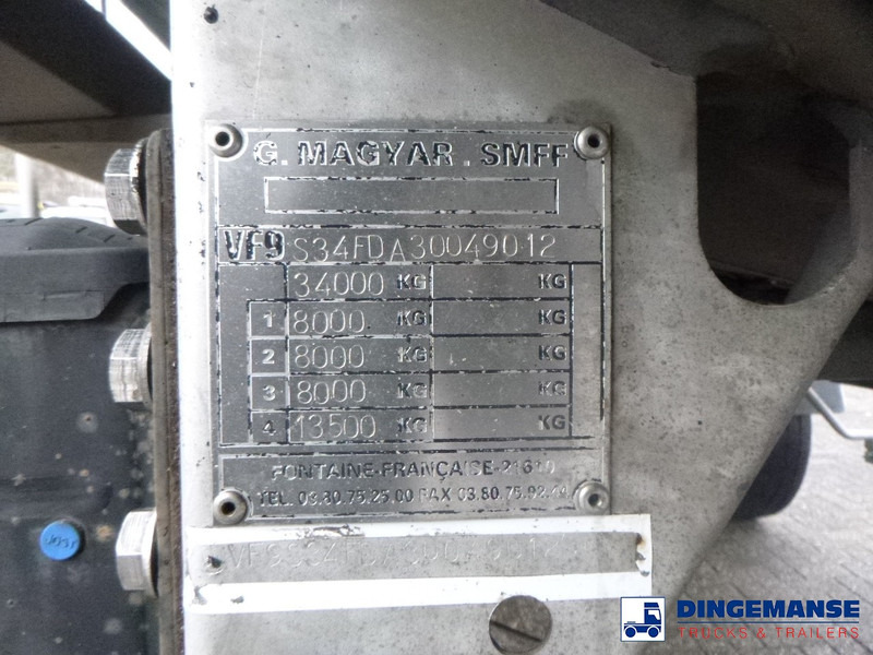 Semiremorcă cisternă Magyar Bitumen tank inox 31.8 m3 / 1 comp / ADR 22/10/2024: Foto 9