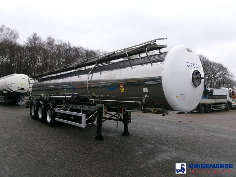 Magyar Chemical tank inox 22.5 m3 / 1 comp - Semiremorcă cisternă: Foto 2 Magyar Chemical tank inox 22.5 m3 / 1 comp - Semiremorcă cisternă: Foto 2