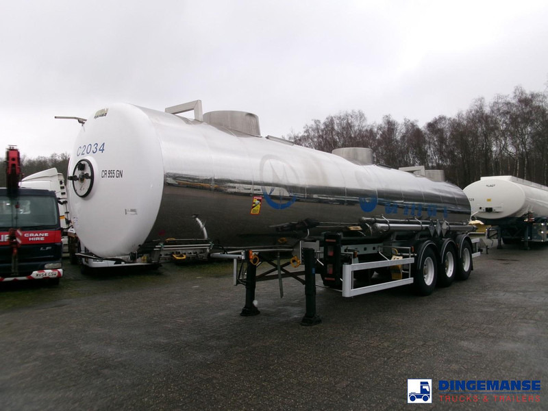 Magyar Chemical tank inox 22.5 m3 / 1 comp - Semiremorcă cisternă: Foto 1 Magyar Chemical tank inox 22.5 m3 / 1 comp - Semiremorcă cisternă: Foto 1