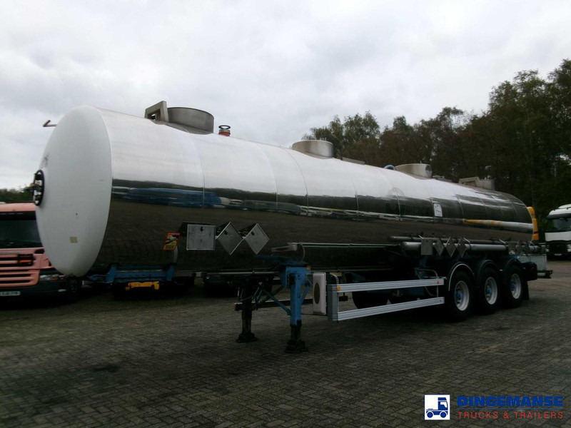 Magyar Chemical tank inox L4BH 33.5 m3 / 3 comp - Semiremorcă cisternă: Foto 1 Magyar Chemical tank inox L4BH 33.5 m3 / 3 comp - Semiremorcă cisternă: Foto 1