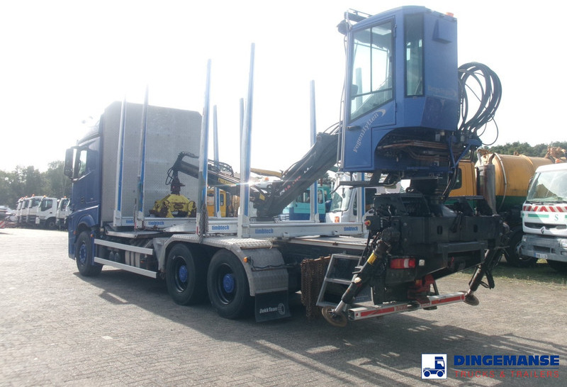 Mercedes-Benz Actros 2663 6x4 Euro 6 loglift F96 crane timber truck - Camion cu macara: Foto 3 Mercedes-Benz Actros 2663 6x4 Euro 6 loglift F96 crane timber truck - Camion cu macara: Foto 3