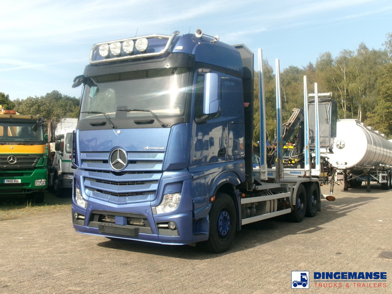 Mercedes-Benz Actros 2663 6x4 Euro 6 loglift F96 crane timber truck - Camion cu macara: Foto 1 Mercedes-Benz Actros 2663 6x4 Euro 6 loglift F96 crane timber truck - Camion cu macara: Foto 1