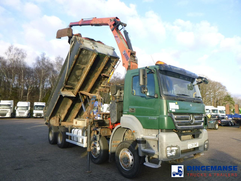 Mercedes-Benz Axor 3236 8x4 RHD tipper + Hiab 1283 DK-2 Duo - Camion cu macara: Foto 2 Mercedes-Benz Axor 3236 8x4 RHD tipper + Hiab 1283 DK-2 Duo - Camion cu macara: Foto 2