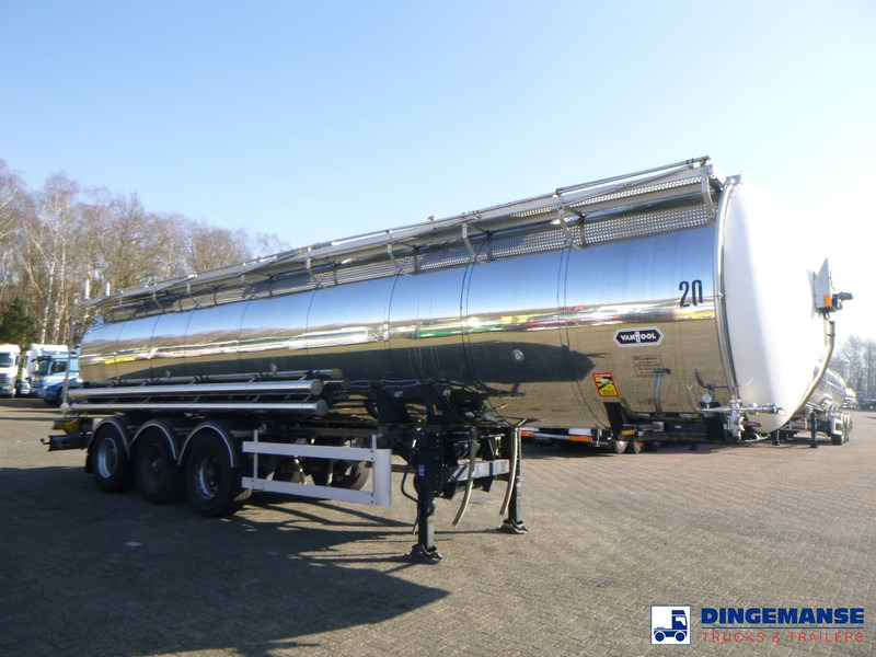 Van Hool Chemical tank inox 30 m3 / 3 comp - Semiremorcă cisternă: Foto 2 Van Hool Chemical tank inox 30 m3 / 3 comp - Semiremorcă cisternă: Foto 2