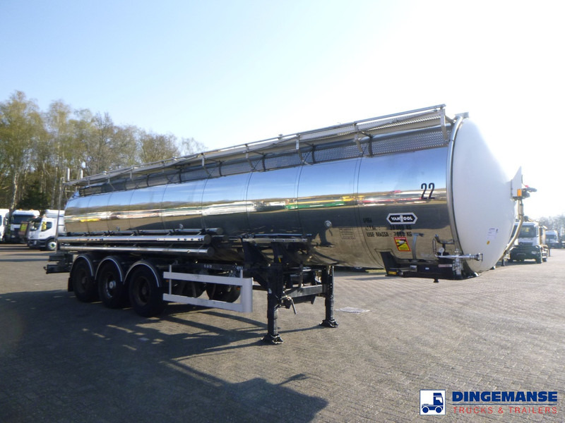 Van Hool Chemical tank inox L4BH 30 m3 / 3 comp - Semiremorcă cisternă: Foto 2 Van Hool Chemical tank inox L4BH 30 m3 / 3 comp - Semiremorcă cisternă: Foto 2