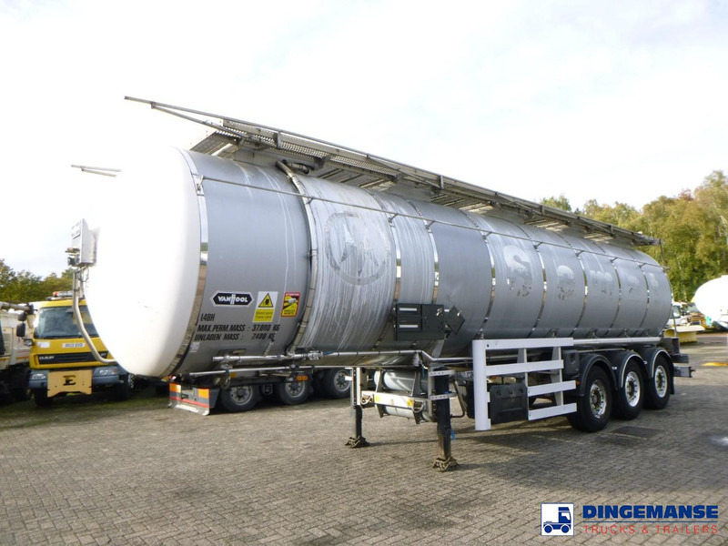 Van Hool Chemical tank inox L4BH 37.5 m3 / 1 comp - Semiremorcă cisternă: Foto 1 Van Hool Chemical tank inox L4BH 37.5 m3 / 1 comp - Semiremorcă cisternă: Foto 1