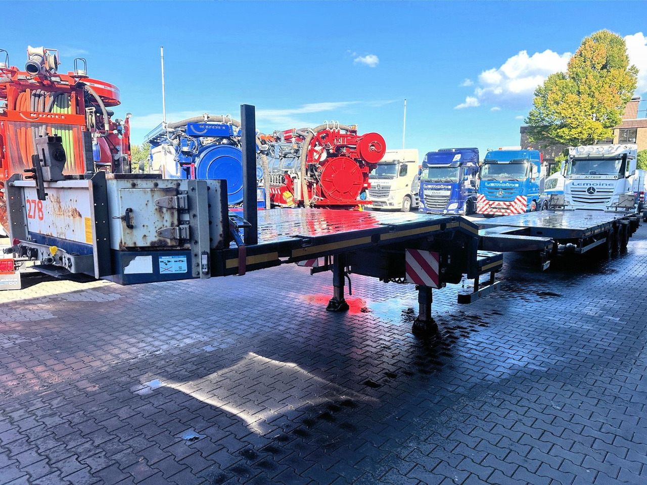 HRD 3-Achs Jumbo Tele Tieflader ausziehbar Lift+Lenk - Semiremorcă transport agabaritic: Foto 5 HRD 3-Achs Jumbo Tele Tieflader ausziehbar Lift+Lenk - Semiremorcă transport agabaritic: Foto 5