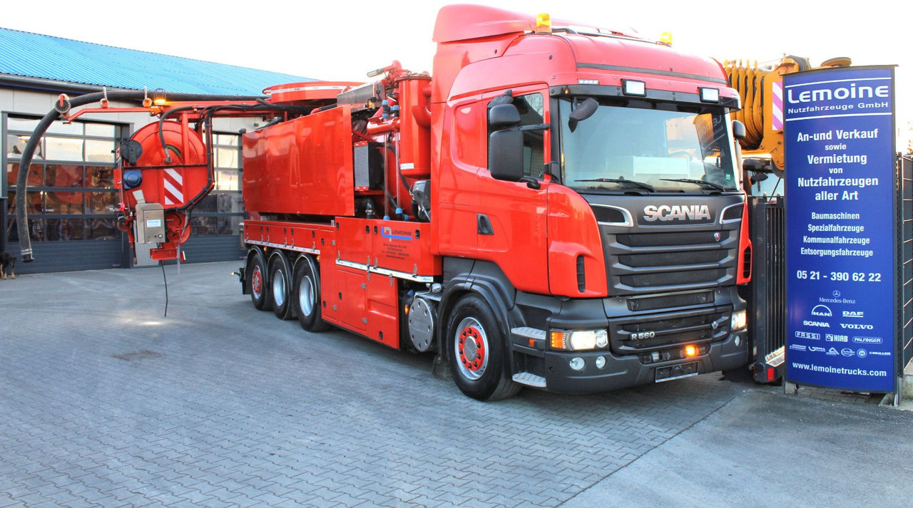 Scania R560 V8 8x4 Kroll 20m³ WRG 2x HD-Pumpe 620 Liter - Maşină pentru vidanjări: Foto 1 Scania R560 V8 8x4 Kroll 20m³ WRG 2x HD-Pumpe 620 Liter - Maşină pentru vidanjări: Foto 1