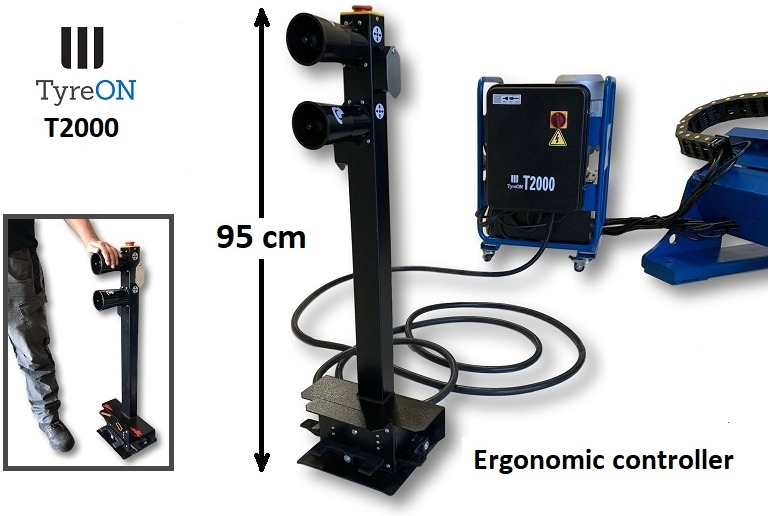 Echipament de atelier T2000 truck tyrechanger 60 Inch 2 mounting speeds - fully automatic - power 4kW+4kW: Foto 6