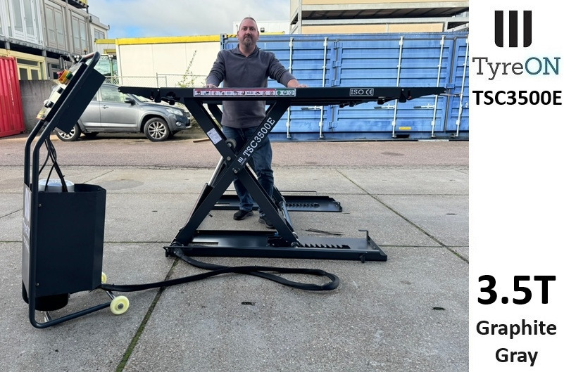 TSC3500E mobile midrise car scissor lift with electrical release - Capacity 3,5T - Lifting height 125 cm  - 230V - Graphite gray - Echipament de atelier: Foto 3 TSC3500E mobile midrise car scissor lift with electrical release - Capacity 3,5T - Lifting height 125 cm  - 230V - Graphite gray - Echipament de atelier: Foto 3