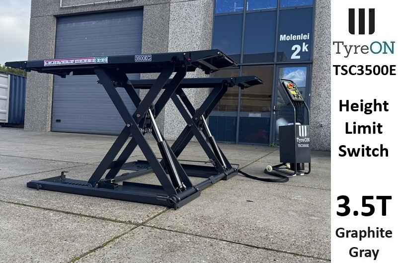 TSC3500E mobile midrise car scissor lift with electrical release - Capacity 3,5T - Lifting height 125 cm  - 230V - Graphite gray - Echipament de atelier: Foto 1 TSC3500E mobile midrise car scissor lift with electrical release - Capacity 3,5T - Lifting height 125 cm  - 230V - Graphite gray - Echipament de atelier: Foto 1