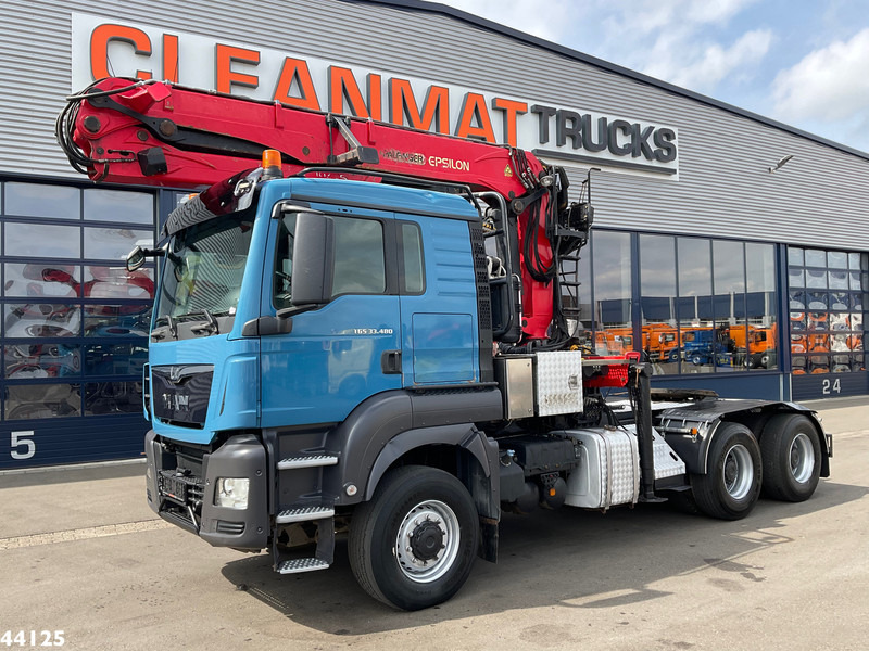 MAN TGS 33.480 6x6 Euro 6 Palfinger 27 Tonmeter boomkraan - Cap tractor: Foto 2 MAN TGS 33.480 6x6 Euro 6 Palfinger 27 Tonmeter boomkraan - Cap tractor: Foto 2