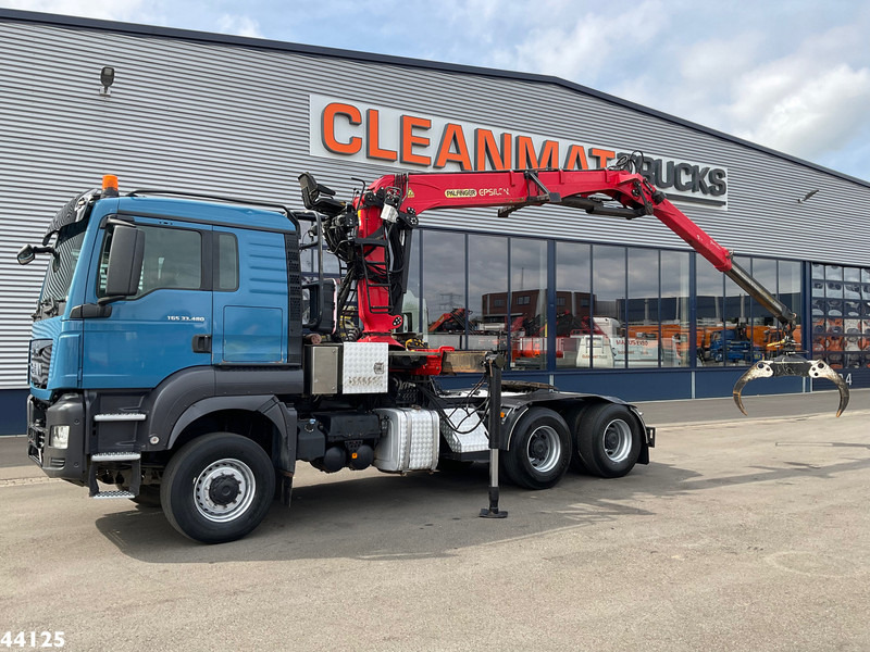 MAN TGS 33.480 6x6 Euro 6 Palfinger 27 Tonmeter boomkraan - Cap tractor: Foto 1 MAN TGS 33.480 6x6 Euro 6 Palfinger 27 Tonmeter boomkraan - Cap tractor: Foto 1