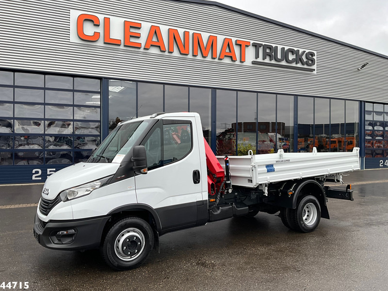 Iveco Daily 72C18 HMF laadkraan 3,4 Tonmeter laadkraan + Meiller 3-zijdige kipper New & Unused!! - Camion basculantă: Foto 3 Iveco Daily 72C18 HMF laadkraan 3,4 Tonmeter laadkraan + Meiller 3-zijdige kipper New & Unused!! - Camion basculantă: Foto 3