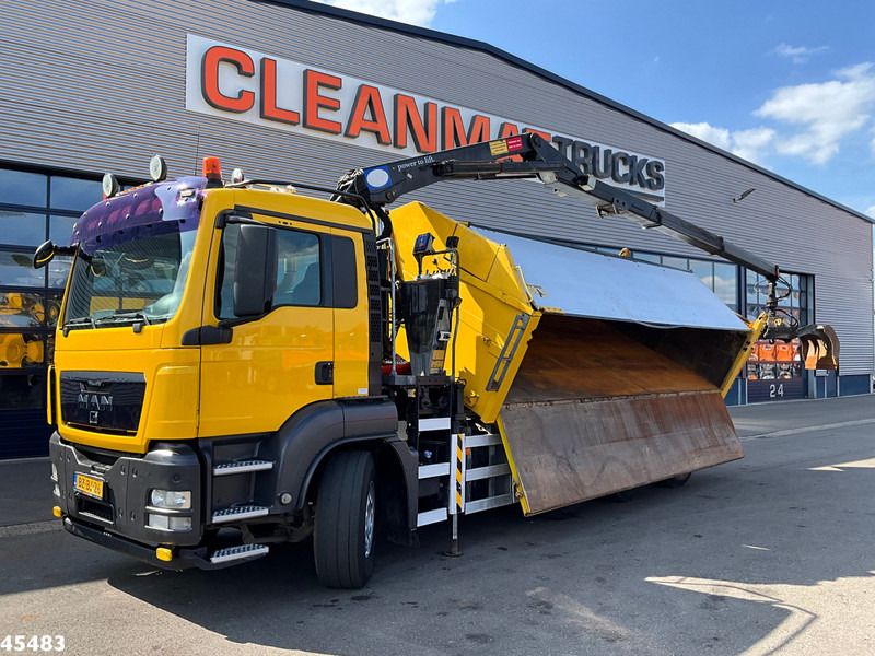 MAN TGS 35.400 8x4 Manual HMF 16 Tm Z-kraan - Camion basculantă, Camion cu macara: Foto 1 MAN TGS 35.400 8x4 Manual HMF 16 Tm Z-kraan - Camion basculantă, Camion cu macara: Foto 1