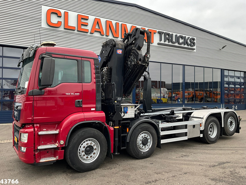 MAN TGS 35.480 8x4H Euro 6 HMF 40 Tonmeter laadkraan + Fly-Jib - Camion cu cârlig, Camion cu macara: Foto 2 MAN TGS 35.480 8x4H Euro 6 HMF 40 Tonmeter laadkraan + Fly-Jib - Camion cu cârlig, Camion cu macara: Foto 2