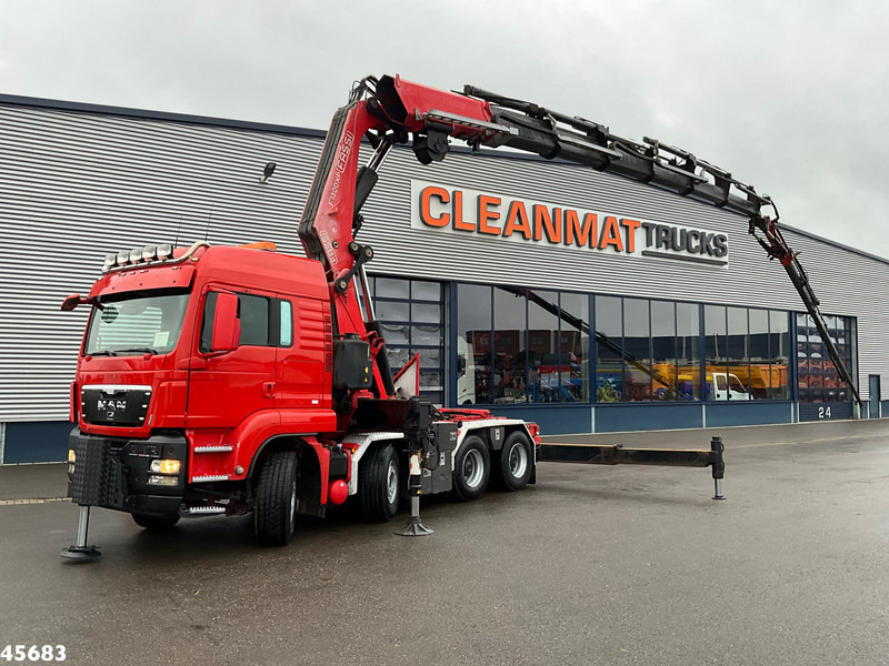 MAN TGS 41.480 8x4 ZF Intarder Fassi 130 Tonmeter laadkraan + Fly-JIb - Camion cu macara: Foto 1 MAN TGS 41.480 8x4 ZF Intarder Fassi 130 Tonmeter laadkraan + Fly-JIb - Camion cu macara: Foto 1
