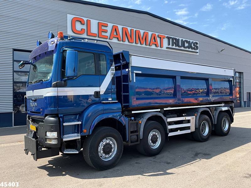 MAN TGS 43.440 8x8 HTS 30 Ton containersysteem + Vossebelt 20m³ container - Camion cu sistem de cablu: Foto 1 MAN TGS 43.440 8x8 HTS 30 Ton containersysteem + Vossebelt 20m³ container - Camion cu sistem de cablu: Foto 1