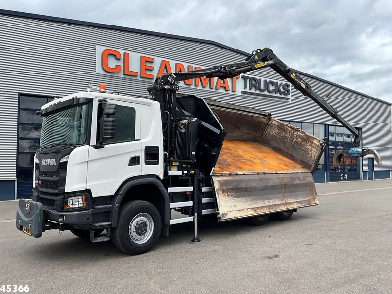 Scania G 410 6x6 Euro 6 Palfinger 17 Tonmeter Z-kraan - Camion basculantă, Camion cu macara: Foto 2 Scania G 410 6x6 Euro 6 Palfinger 17 Tonmeter Z-kraan - Camion basculantă, Camion cu macara: Foto 2