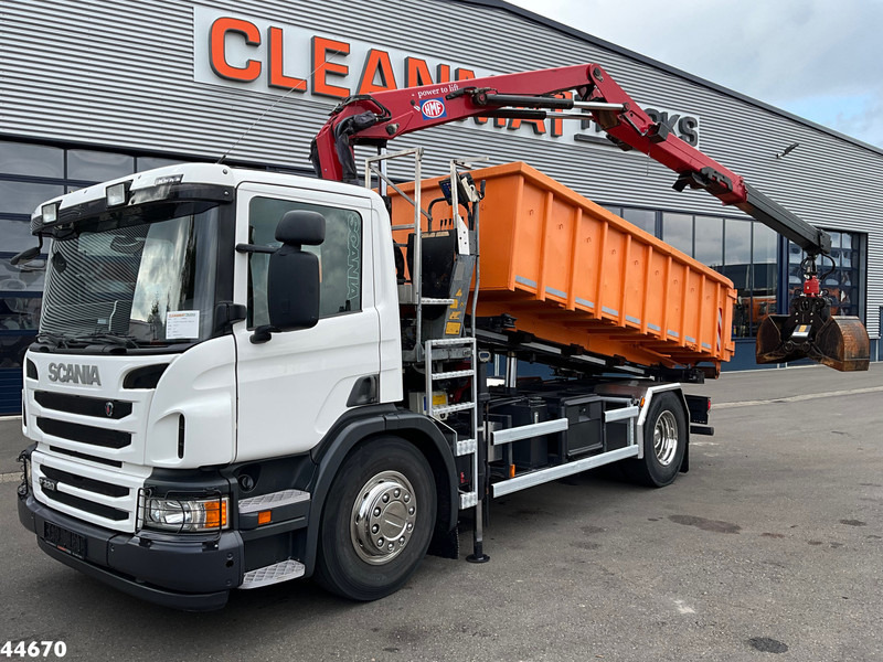 Scania P 320 HMF 12 Tonmeter Z-kraan + Kipper 11m³ - Camion basculantă, Camion cu macara: Foto 1 Scania P 320 HMF 12 Tonmeter Z-kraan + Kipper 11m³ - Camion basculantă, Camion cu macara: Foto 1