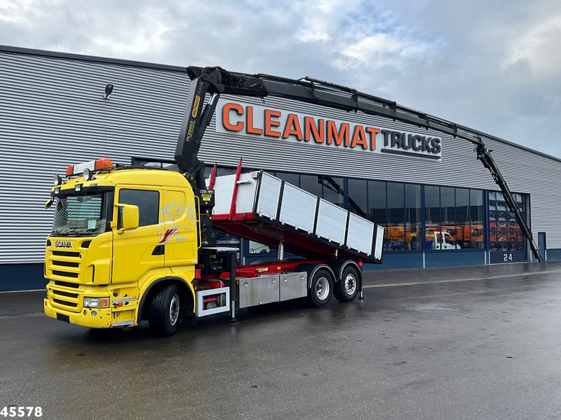 Scania R 380 Palfinger 29 Tonmeter laadkraan + Fly-Jib - Camion basculantă, Camion cu macara: Foto 1 Scania R 380 Palfinger 29 Tonmeter laadkraan + Fly-Jib - Camion basculantă, Camion cu macara: Foto 1