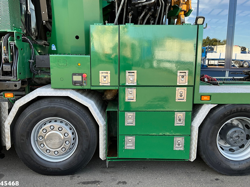 Camion cu macara Scania R 490 8x4 Euro 6 Effer 140 Tonmeter laadkraan + Fly-Jib Just 283.508 km: Foto 11