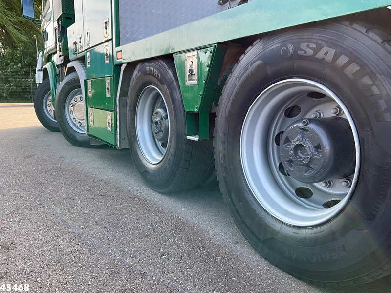 Camion cu macara Scania R 490 8x4 Euro 6 Effer 140 Tonmeter laadkraan + Fly-Jib Just 283.508 km: Foto 14