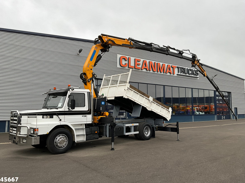 Scania T 93 4x2 Kipper met 31 Tonmeter laadkraan (bj 2005) + Fly-JIb! Just 118.736 km! - Camion basculantă, Camion cu macara: Foto 1 Scania T 93 4x2 Kipper met 31 Tonmeter laadkraan (bj 2005) + Fly-JIb! Just 118.736 km! - Camion basculantă, Camion cu macara: Foto 1