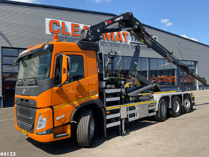 Volvo FM 420 8x2 Hiab 25 Tonmeter laadkraan Welvaarts laadkraan weegsysteem - Camion cu cârlig, Camion cu macara: Foto 1 Volvo FM 420 8x2 Hiab 25 Tonmeter laadkraan Welvaarts laadkraan weegsysteem - Camion cu cârlig, Camion cu macara: Foto 1