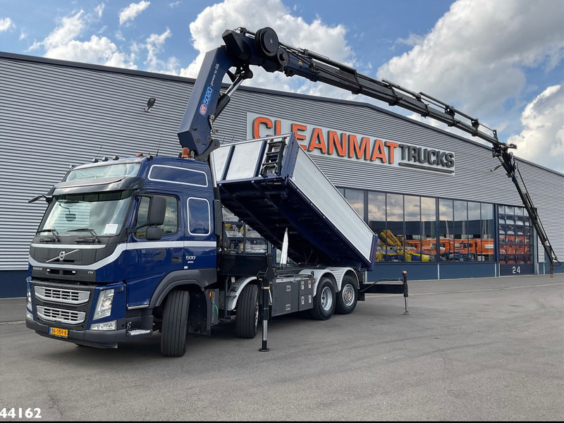 Volvo FM 500 Euro 6 HMF 50 Tonmeter laadkraan + Fly-Jib - Camion basculantă, Camion cu macara: Foto 1 Volvo FM 500 Euro 6 HMF 50 Tonmeter laadkraan + Fly-Jib - Camion basculantă, Camion cu macara: Foto 1
