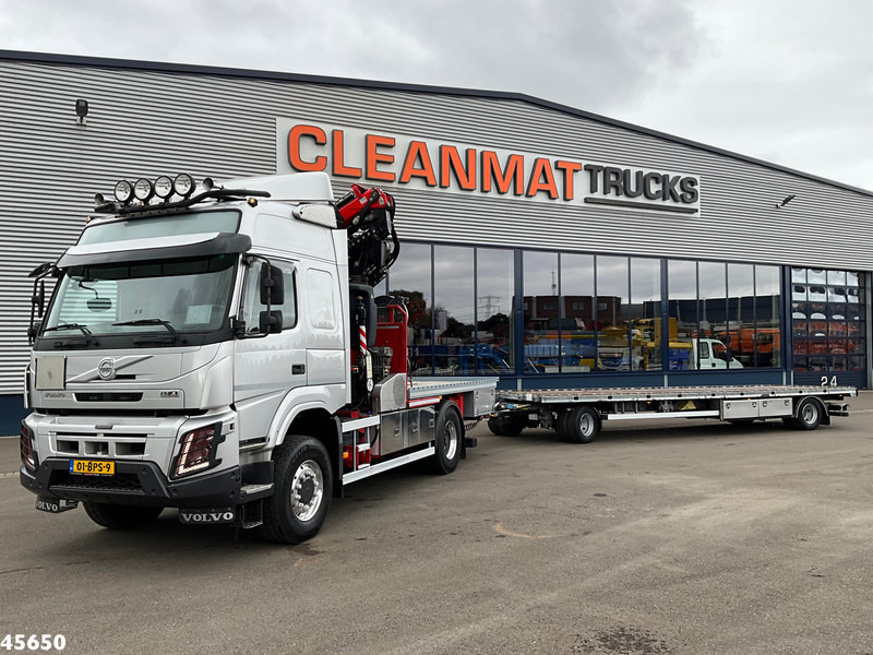 Volvo FMX 500 4x4 Fassi 31 Tonmeter laadkraan + Fly-Jib + Jumbo 2-assige aanhangwagen - Camion cu macara: Foto 1 Volvo FMX 500 4x4 Fassi 31 Tonmeter laadkraan + Fly-Jib + Jumbo 2-assige aanhangwagen - Camion cu macara: Foto 1