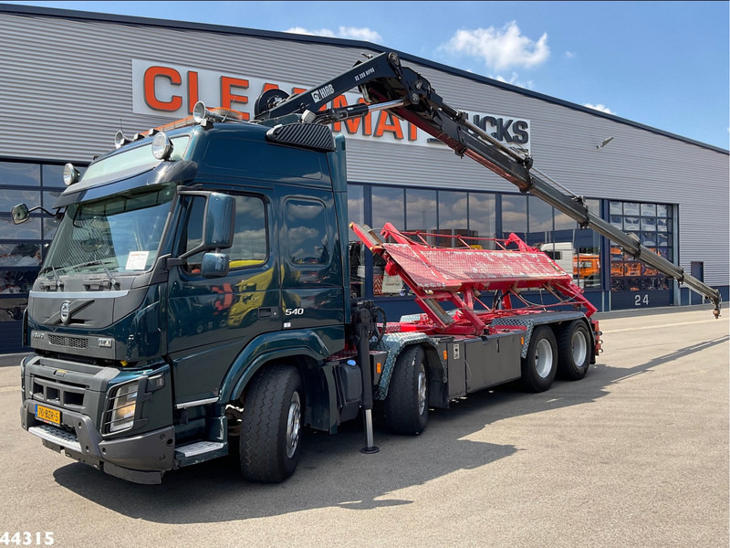 Volvo FMX 540 8x4 Euro 6 Hiab 28 Tonmeter laadkraan - Camion cu sistem de cablu, Camion cu macara: Foto 1 Volvo FMX 540 8x4 Euro 6 Hiab 28 Tonmeter laadkraan - Camion cu sistem de cablu, Camion cu macara: Foto 1