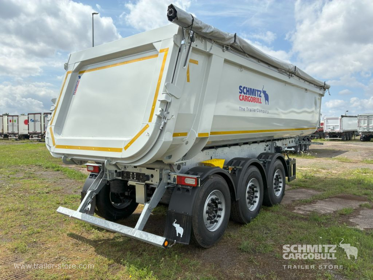 Semiremorcă basculantă nou SCHMITZ Auflieger Kipper Stahlrundmulde 29m³: Foto 9