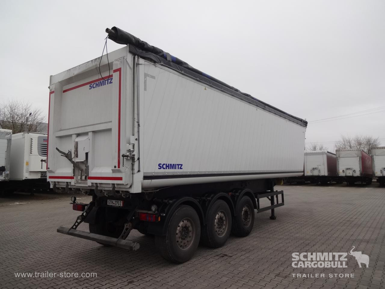 SCHMITZ Tipper Alu-square sided body 52m³ - Semiremorcă basculantă: Foto 3 SCHMITZ Tipper Alu-square sided body 52m³ - Semiremorcă basculantă: Foto 3