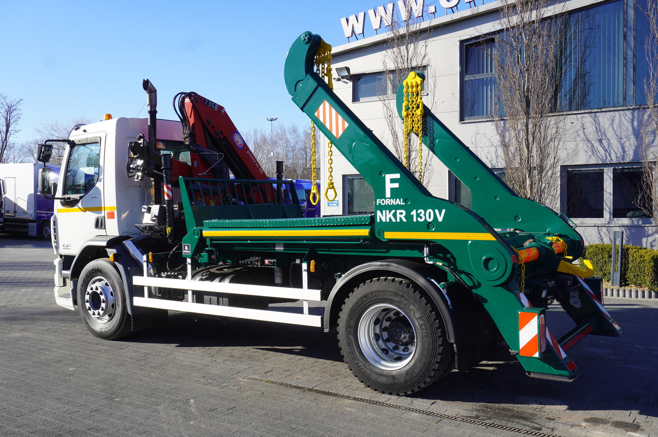 DAF LF 18.310 E6 / Skip loader Fornal NKR 130V / HDS HMF 735 K2 / Manual gearbox - Camion container de gunoi, Camion cu macara: Foto 5 DAF LF 18.310 E6 / Skip loader Fornal NKR 130V / HDS HMF 735 K2 / Manual gearbox - Camion container de gunoi, Camion cu macara: Foto 5