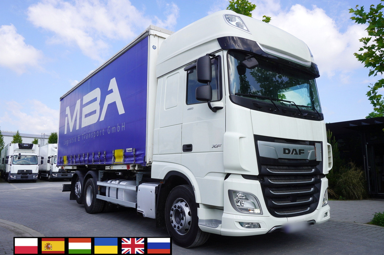 DAF XF 480 SSC / Curtainsider 19 EPAL / 2021 - Camion cu prelată: Foto 1 DAF XF 480 SSC / Curtainsider 19 EPAL / 2021 - Camion cu prelată: Foto 1