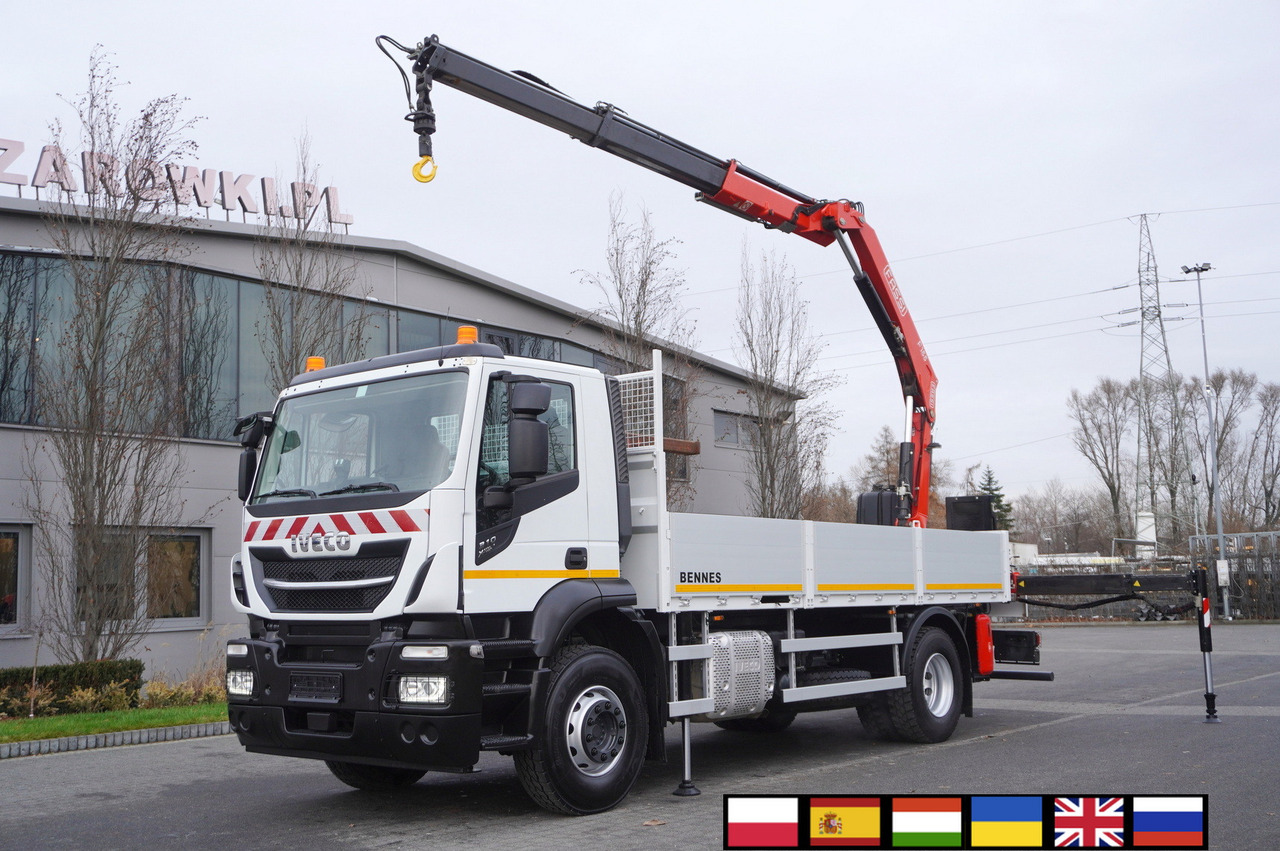 IVECO Stralis X-Way 310 4x2 E6 / Fassi F155 crane / 670 MTH / Remote control / Rotator / 130 tho. km - Camion platformă, Camion cu macara: Foto 1 IVECO Stralis X-Way 310 4x2 E6 / Fassi F155 crane / 670 MTH / Remote control / Rotator / 130 tho. km - Camion platformă, Camion cu macara: Foto 1