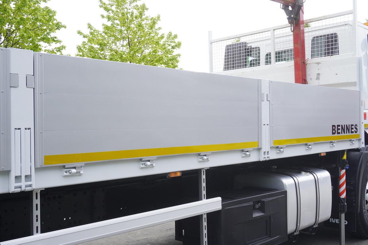 Camion platformă, Camion cu macara Iveco Stralis 310 / 34 tho km !!! / FASSI 4 Tons 400 MTH! / Flatbed: Foto 16