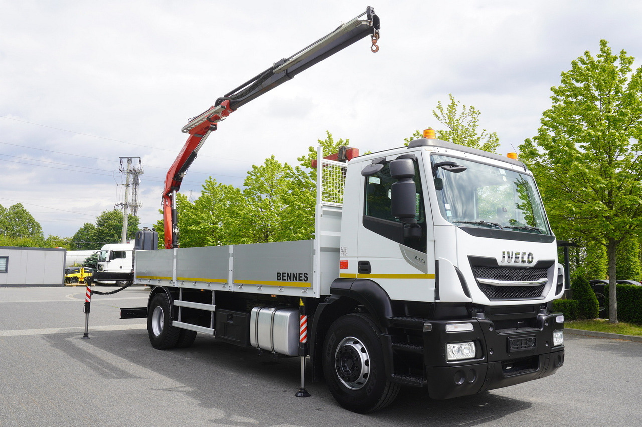Camion platformă, Camion cu macara Iveco Stralis 310 / 34 tho km !!! / FASSI 4 Tons 400 MTH! / Flatbed: Foto 12