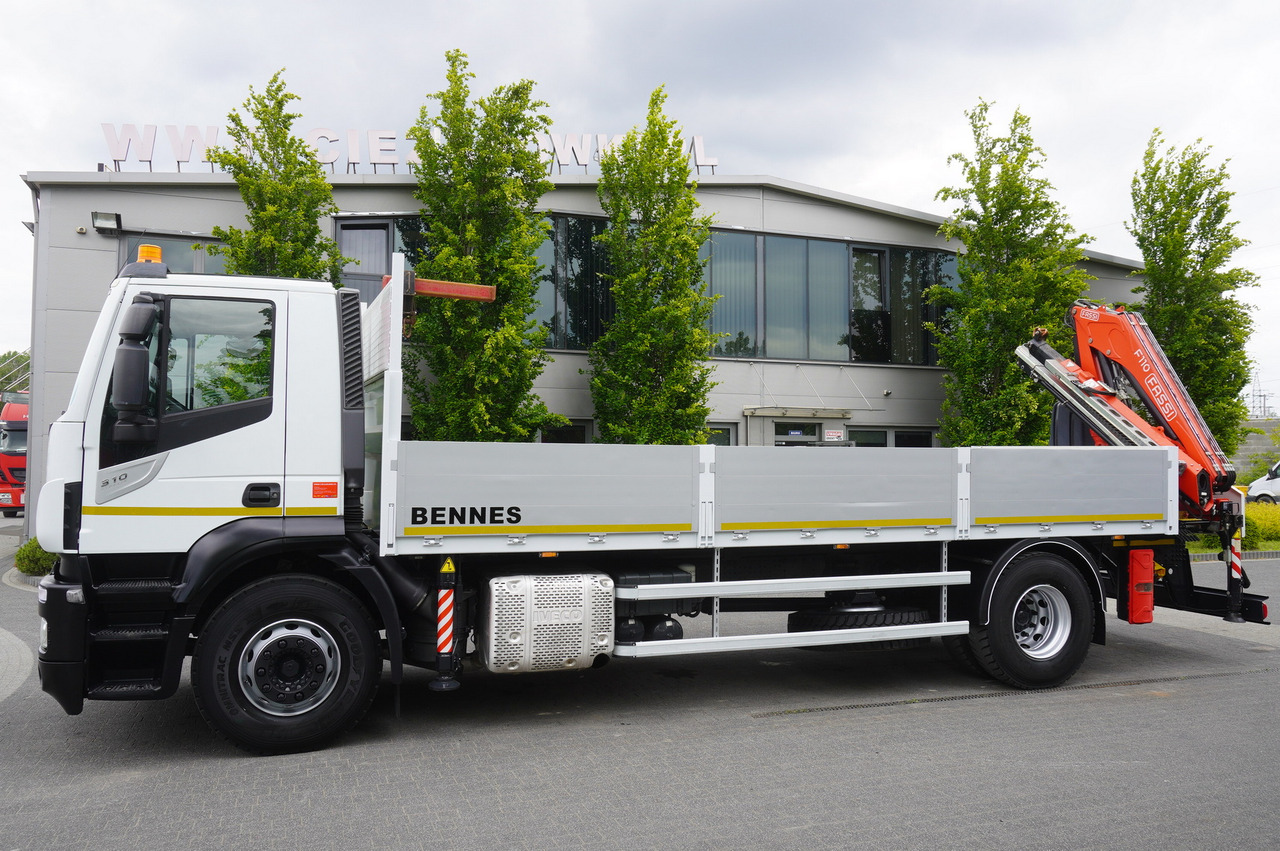 Camion platformă, Camion cu macara Iveco Stralis 310 / 34 tho km !!! / FASSI 4 Tons 400 MTH! / Flatbed: Foto 6