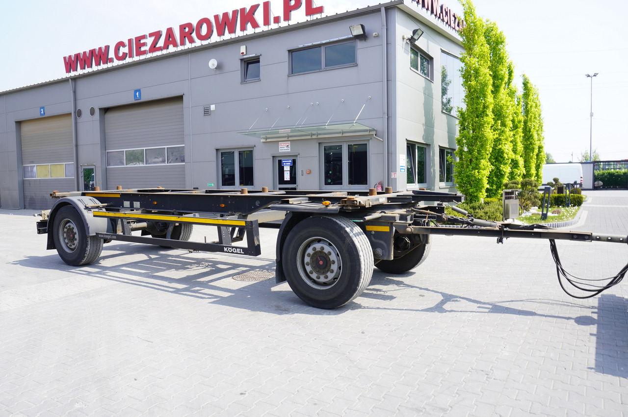 KOGEL AWE 18, two-axle, BDF, 7.5m chassis , air suspension, SAF axles - Remorcă şasiu: Foto 1 KOGEL AWE 18, two-axle, BDF, 7.5m chassis , air suspension, SAF axles - Remorcă şasiu: Foto 1
