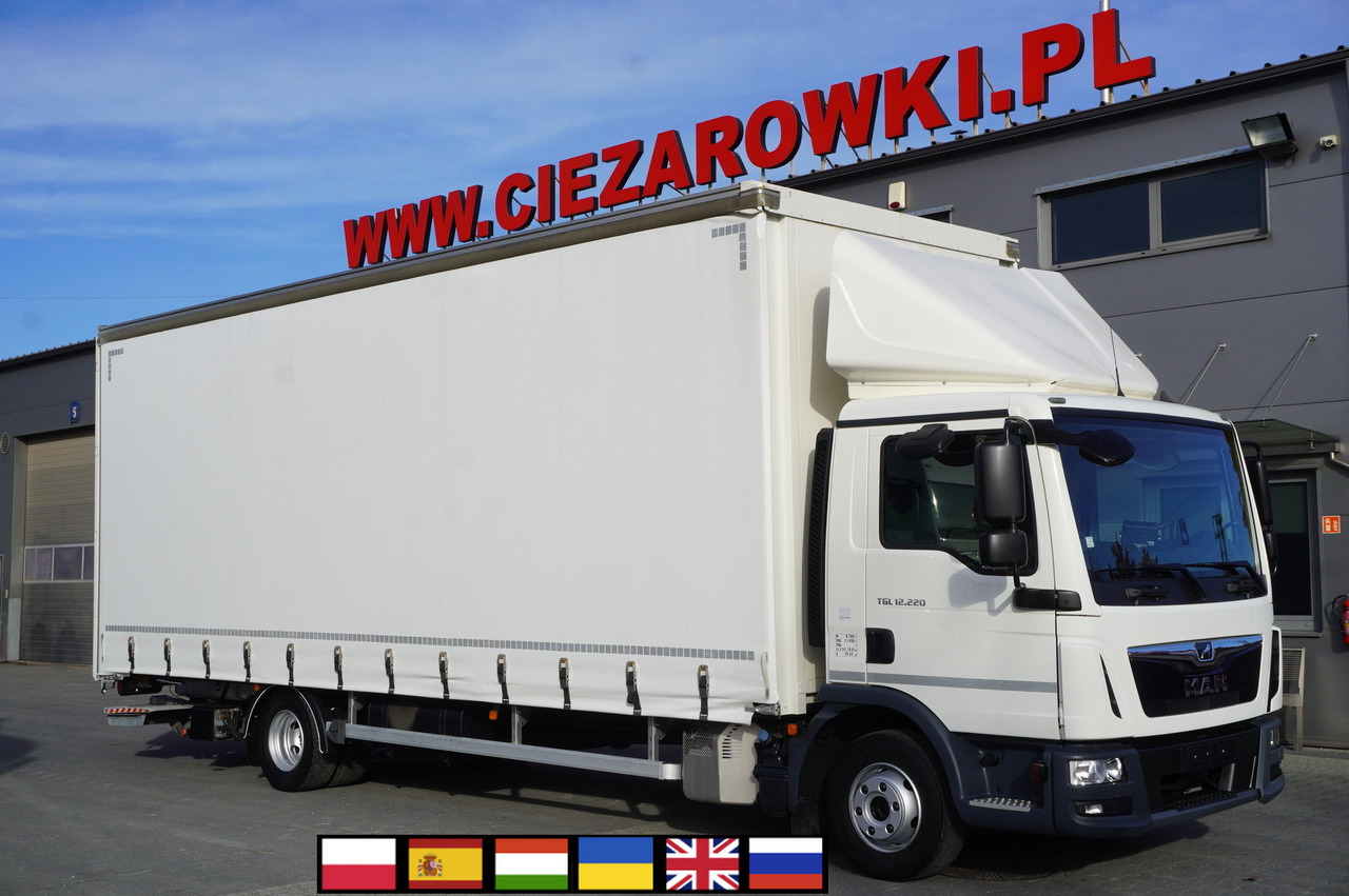 MAN TGL 12.220 / Curtainsider 19 EPAL / 140 tho. km - Camion cu prelată: Foto 1 MAN TGL 12.220 / Curtainsider 19 EPAL / 140 tho. km - Camion cu prelată: Foto 1