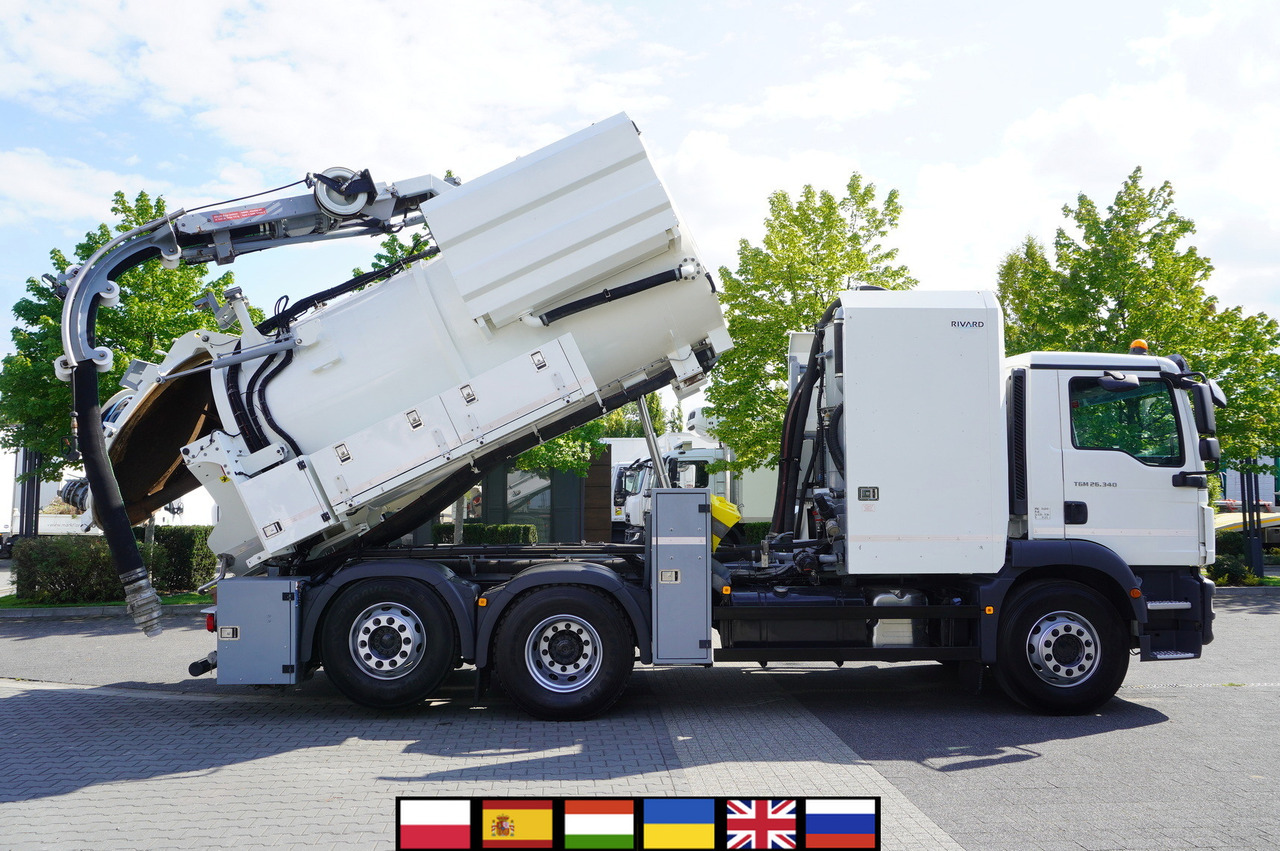 MAN TGM 26.340 E6 / RIVARD sewage cleaner 11.8 m3 / 170 tho. km / steered axle - Maşină pentru vidanjări: Foto 1 MAN TGM 26.340 E6 / RIVARD sewage cleaner 11.8 m3 / 170 tho. km / steered axle - Maşină pentru vidanjări: Foto 1