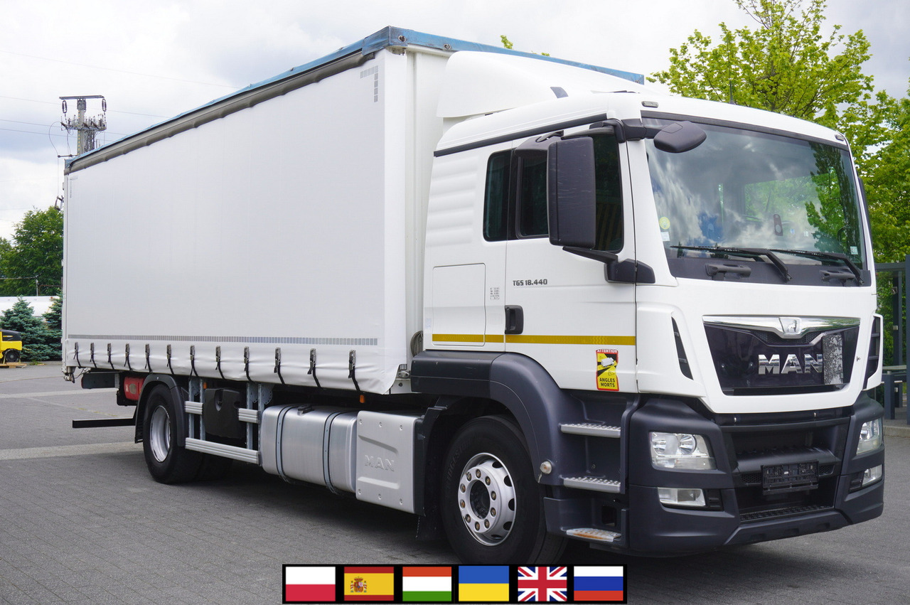 MAN TGS 18.440 / 19 EPAL curtainsider / Sleeper cab - Camion cu prelată: Foto 1 MAN TGS 18.440 / 19 EPAL curtainsider / Sleeper cab - Camion cu prelată: Foto 1