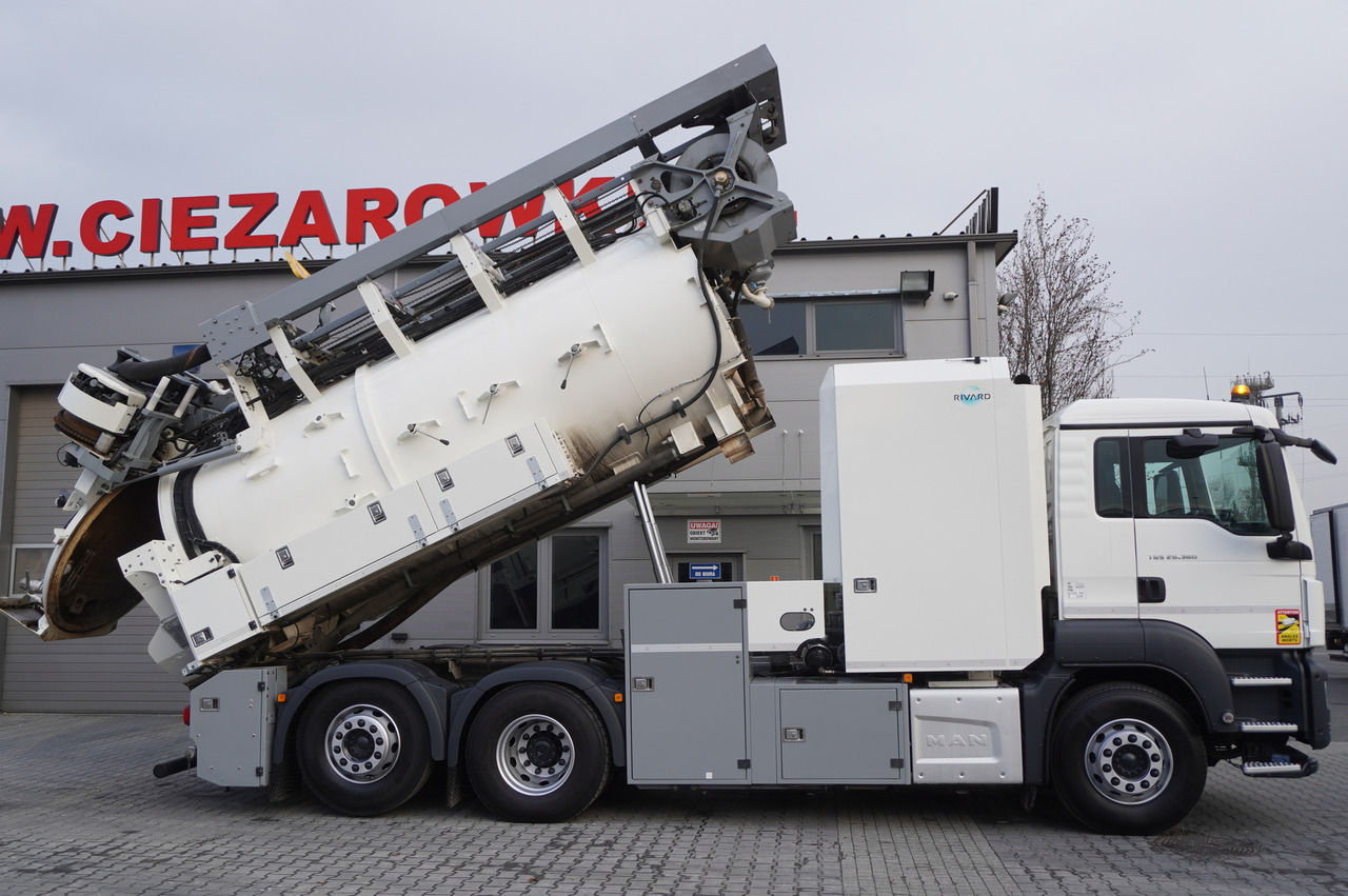 MAN TGS 26.360 E6 / RIVARD sewage cleaner 18 m3 / 180 tho. km / steering axle / 2 units - Maşină pentru vidanjări: Foto 4 MAN TGS 26.360 E6 / RIVARD sewage cleaner 18 m3 / 180 tho. km / steering axle / 2 units - Maşină pentru vidanjări: Foto 4