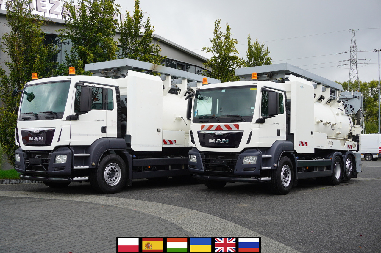 MAN TGS 26.360 E6 / RIVARD sewage cleaner 18 m3 / 90 tho. km / steering axle / 2 units - Maşină pentru vidanjări: Foto 1 MAN TGS 26.360 E6 / RIVARD sewage cleaner 18 m3 / 90 tho. km / steering axle / 2 units - Maşină pentru vidanjări: Foto 1