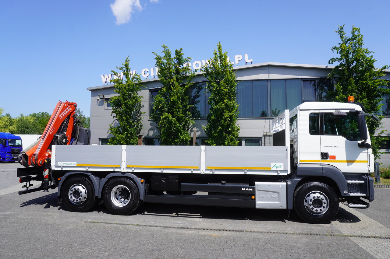 MAN TGS 26.360 Flatbed / Fassi F175 7.7 T / steered 3rd axle - Camion cu macara: Foto 3 MAN TGS 26.360 Flatbed / Fassi F175 7.7 T / steered 3rd axle - Camion cu macara: Foto 3