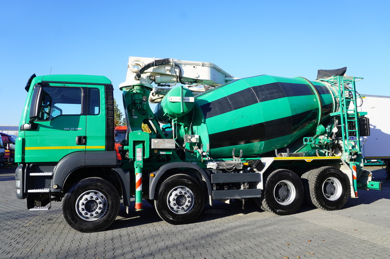 MAN TGS 35.480 8x4 Concrete Mixer Pump truck / Putzmeister M24-3 / 1600 MTH! - Autopompă de beton: Foto 3 MAN TGS 35.480 8x4 Concrete Mixer Pump truck / Putzmeister M24-3 / 1600 MTH! - Autopompă de beton: Foto 3