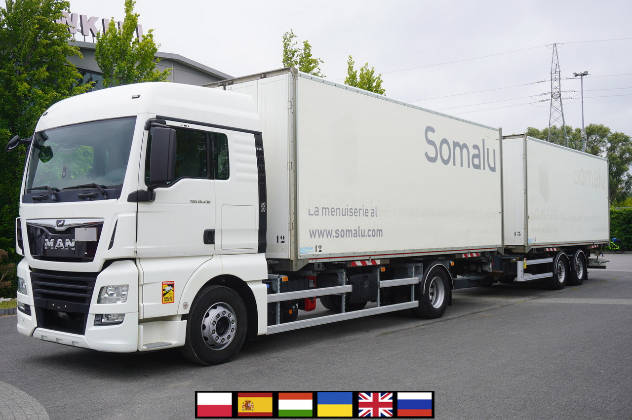 MAN TGX 18.430 / 18 EPAL box / Fruehauf 18 EPAL box trailer / 2021 - Camion furgon: Foto 1 MAN TGX 18.430 / 18 EPAL box / Fruehauf 18 EPAL box trailer / 2021 - Camion furgon: Foto 1