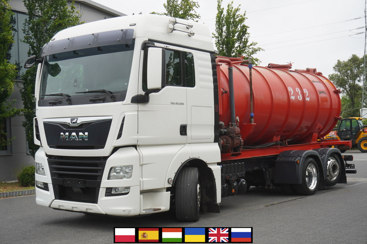 MAN TGX 26.500 / NEW Stal Septic barrel 13000 l / steering 3rd axle - Camion cisternă: Foto 1 MAN TGX 26.500 / NEW Stal Septic barrel 13000 l / steering 3rd axle - Camion cisternă: Foto 1